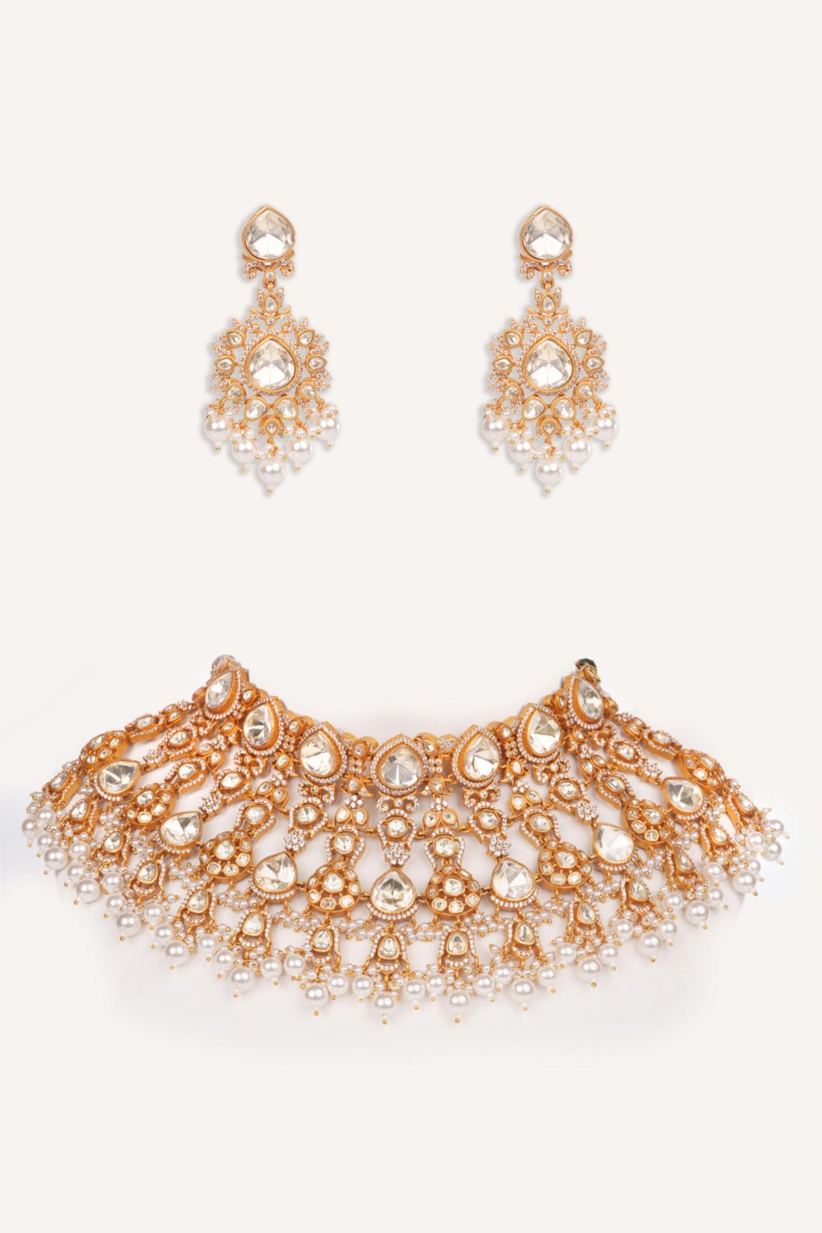 Pearl Drop Necklace Set 