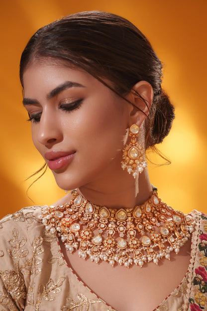 Pearl Drop Necklace Set 