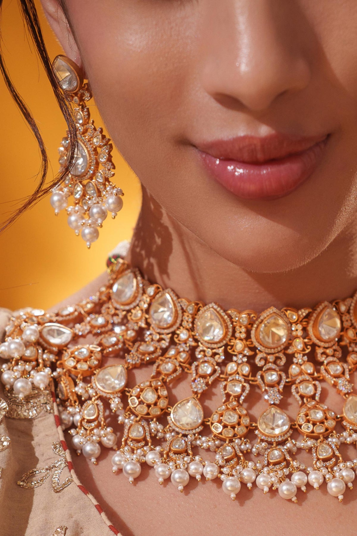 Pearl Drop Necklace Set 