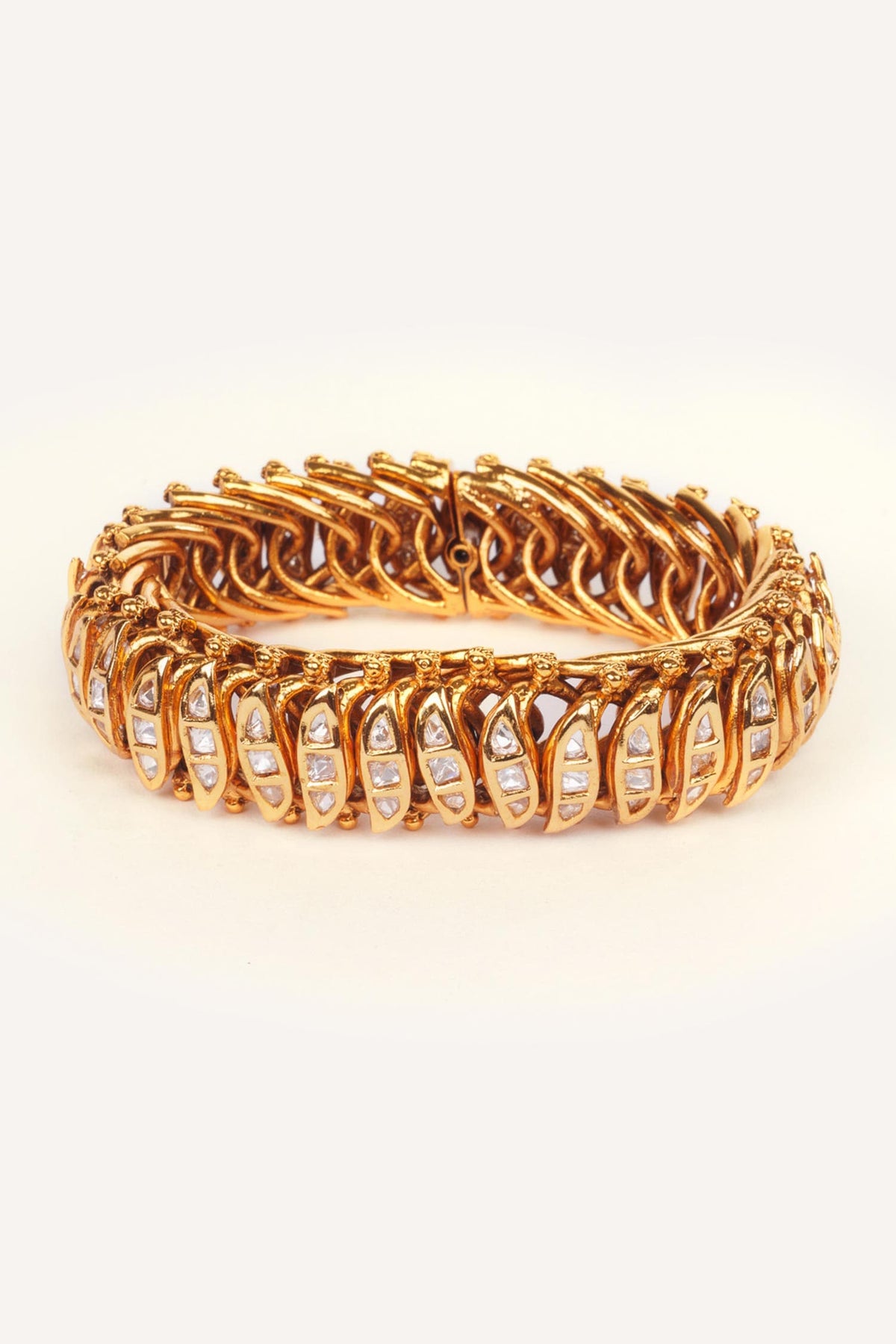 Polki & Kundan Stone Studded Bracelet 