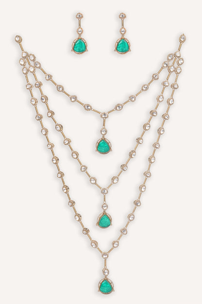 Long Layered Necklace Set 