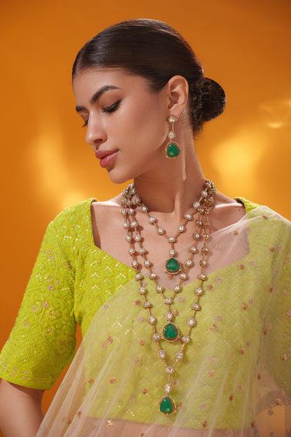 Long Layered Necklace Set 
