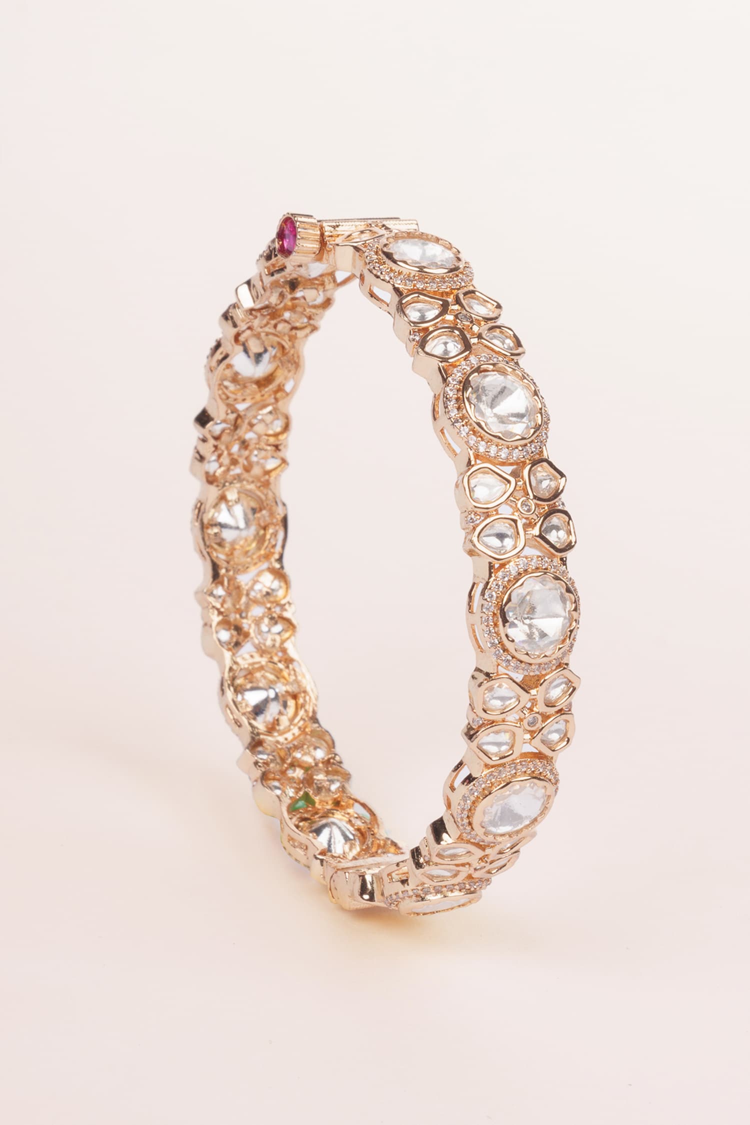 Kundan Bangles - Set of 2 