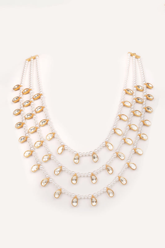 Teardrop Layered Necklace Set 