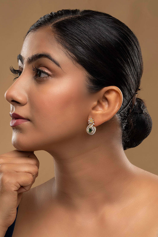 925 Silver Julie Embellished Earrings 