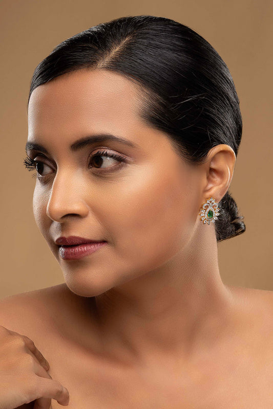925 Silver Jasmine Stud Earrings 