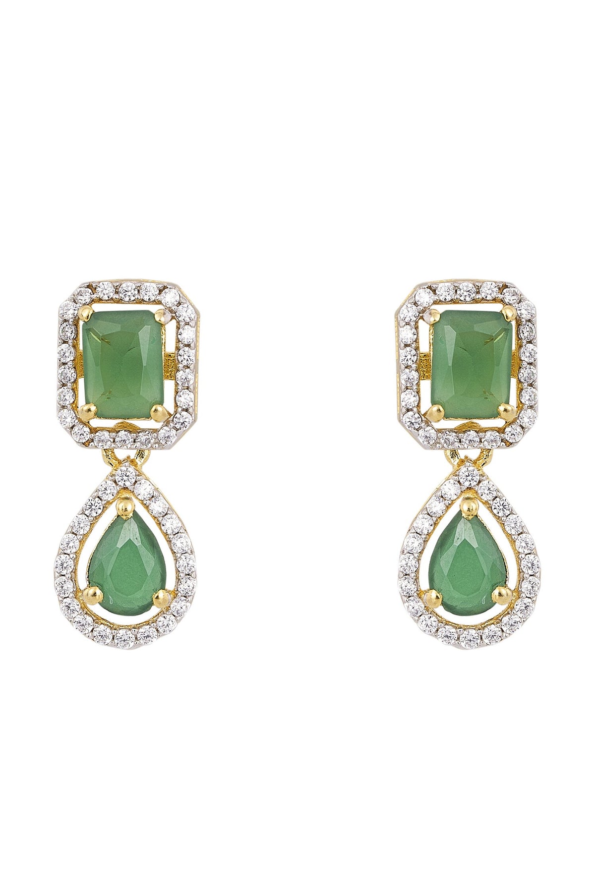 925 Silver Manorama Drop Earrings 