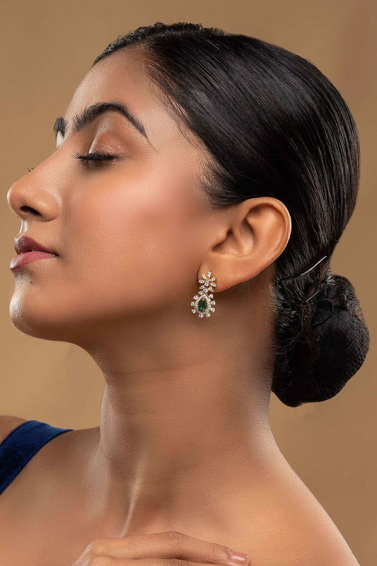 925 Silver Bhanupriya Embellihsed Earrings 
