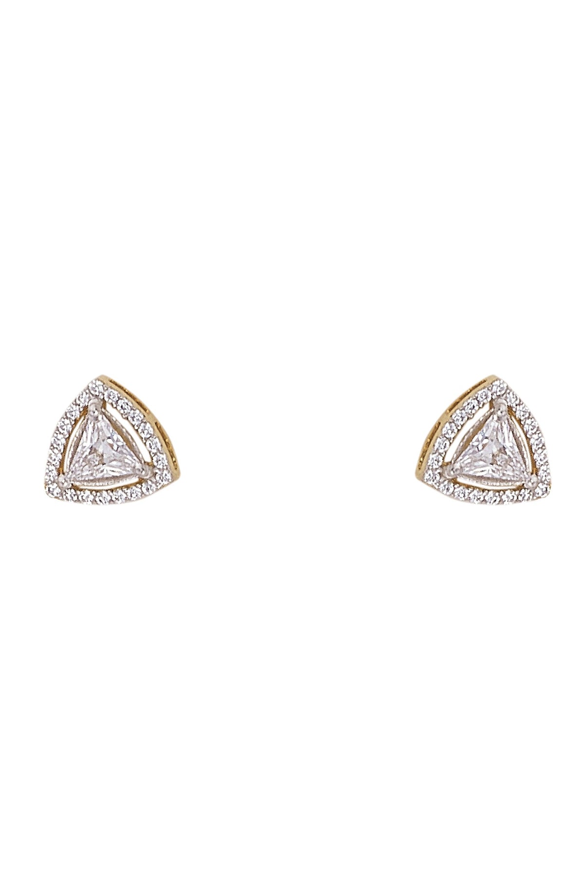 925 Silver Trikona Stud Earrings 