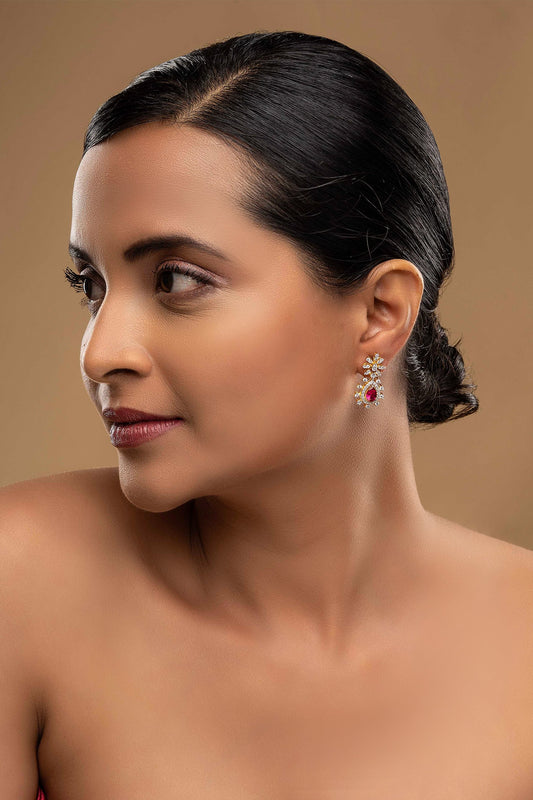 925 Silver Rati Drop Earrings 