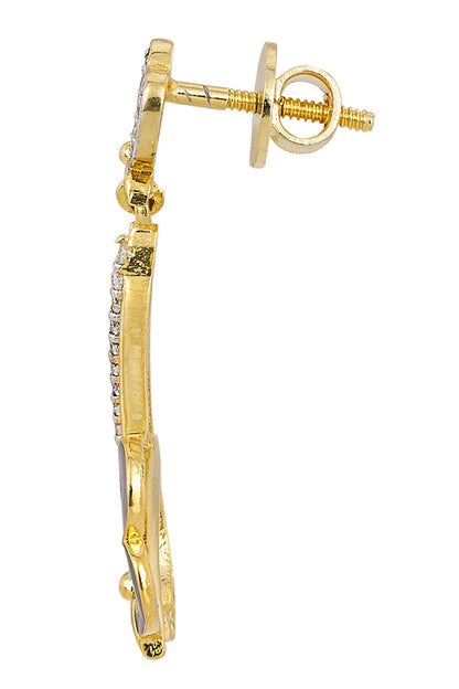 925 Silver Agastyam Butterfly Drop Earrings 