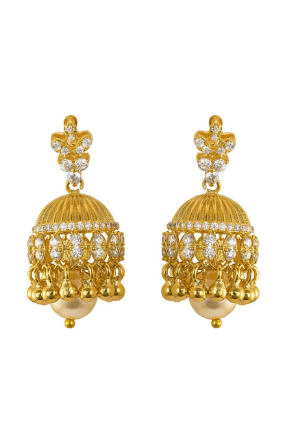 925 Silver Kanika Jhumkas 