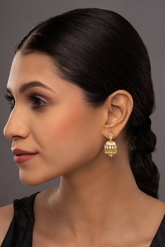 925 Silver Kanika Jhumkas 