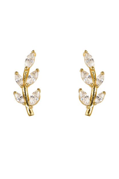 925 Silver Mini Leaf Earcuff 