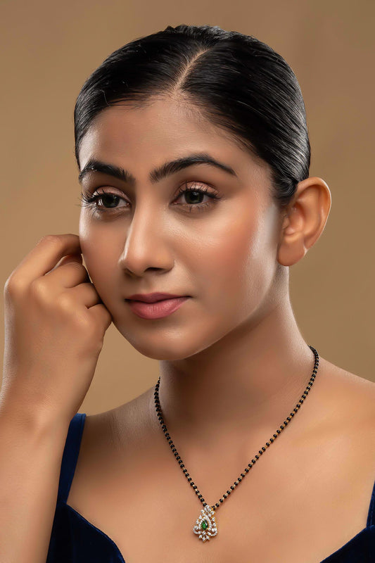 925 Silver Pankhi Mangalsutra 
