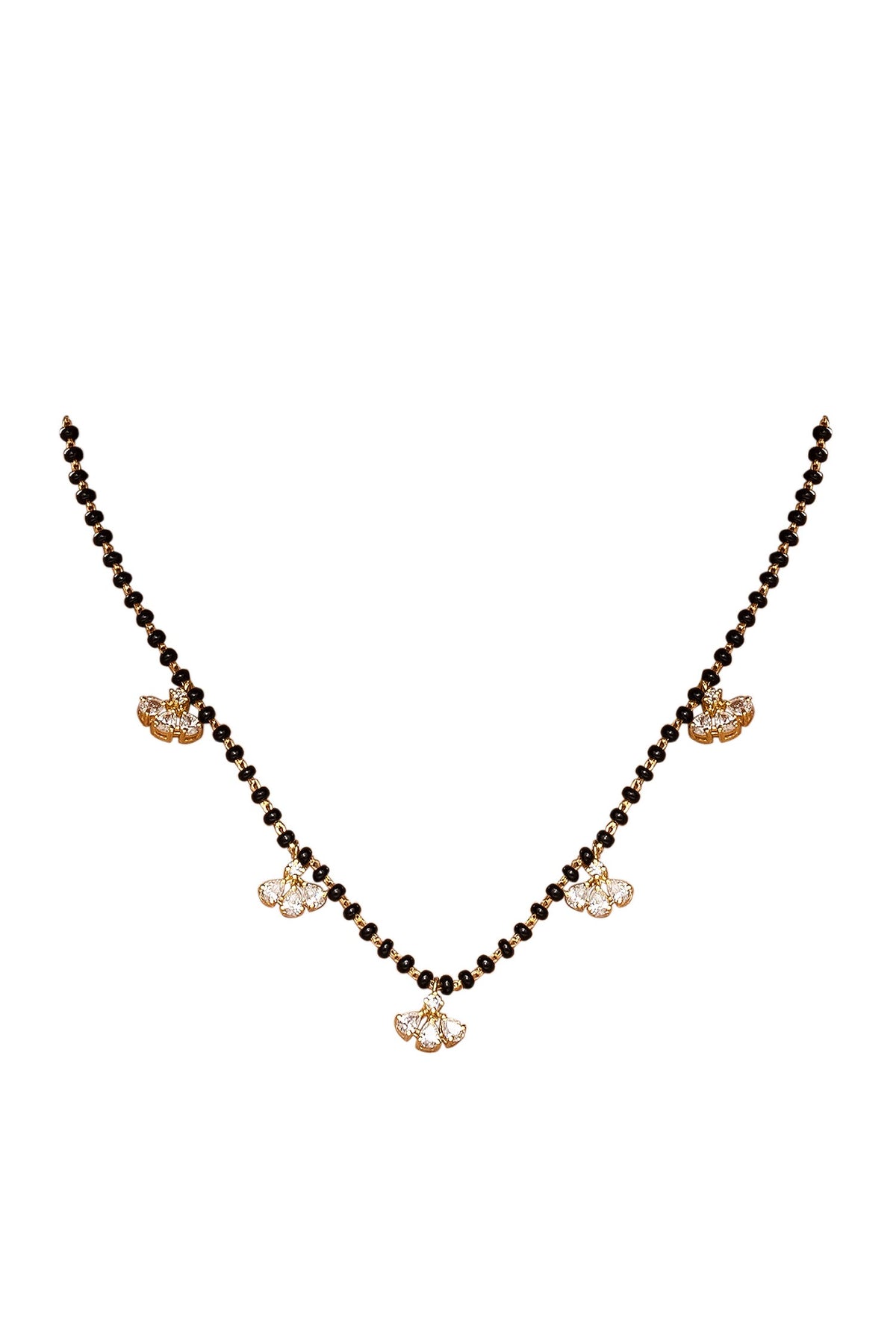 925 Silver Marquise Mangalsutra 