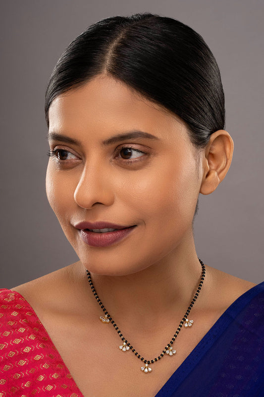 925 Silver Marquise Mangalsutra 