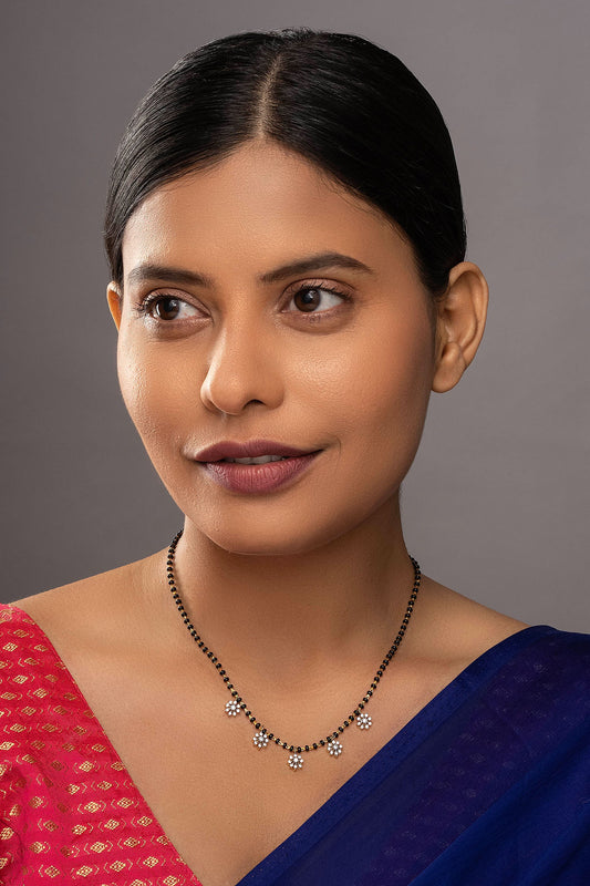 925 Silver Lavender Mangalsutra 