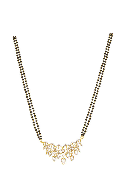 925 Silver Viren Double Line Mangalsutra 