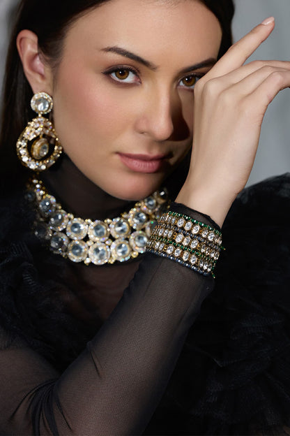 Crystal Stone Cascade Bracelet 