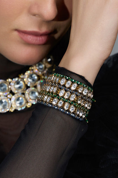 Crystal Stone Cascade Bracelet 