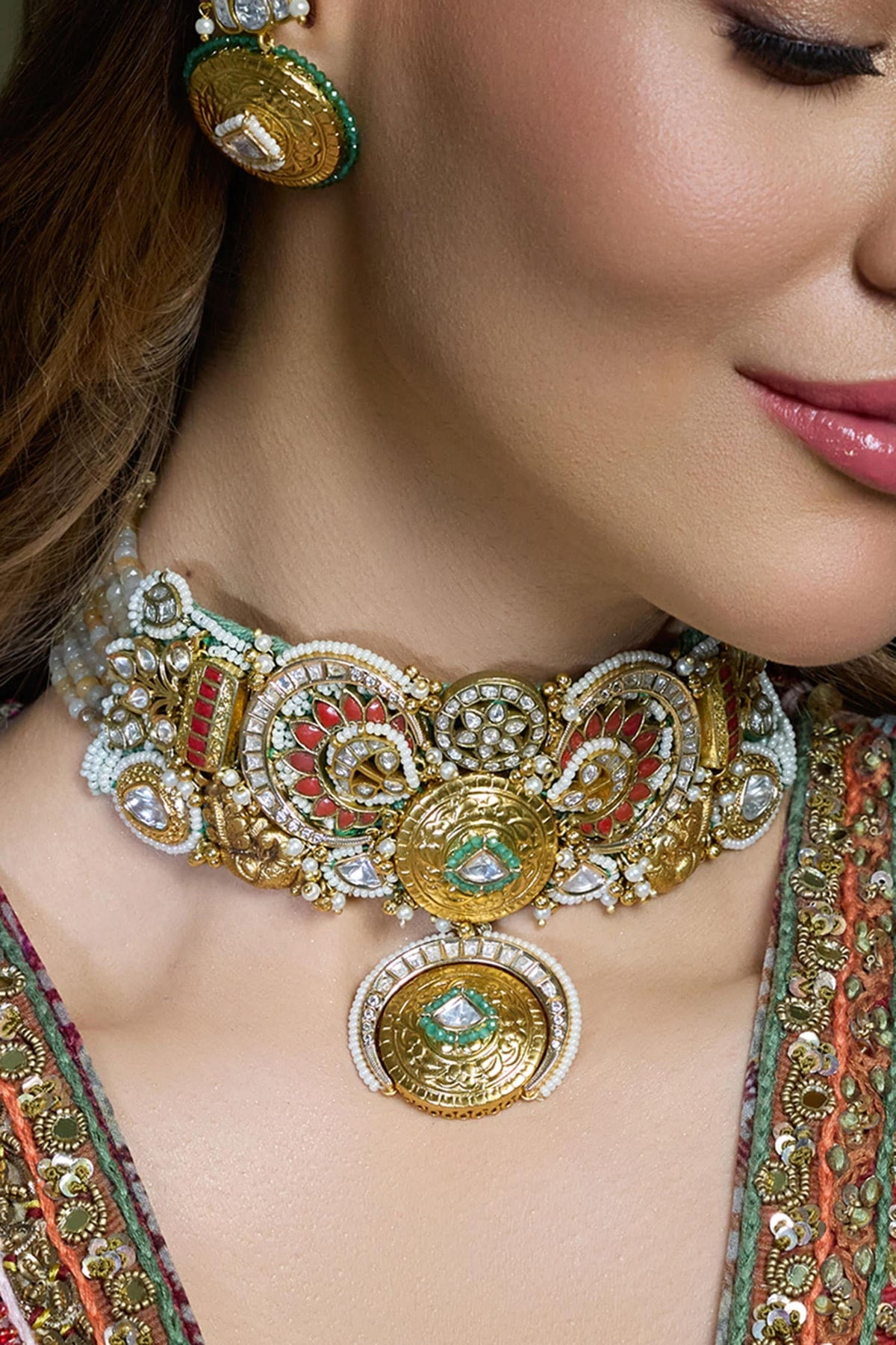 Antique Celestial Charm Necklace Set 