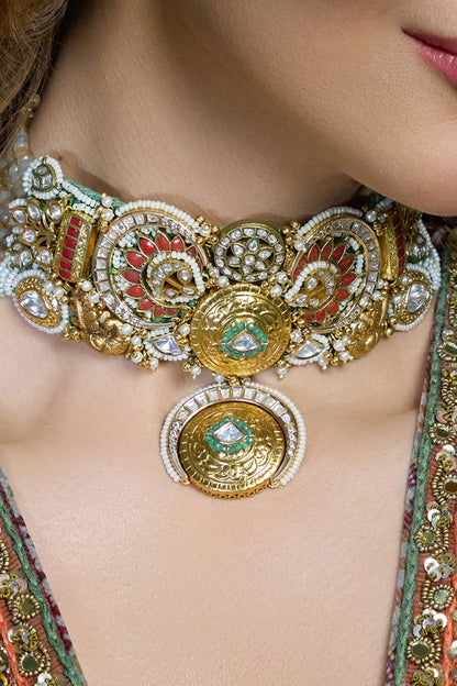 Antique Celestial Charm Necklace Set 