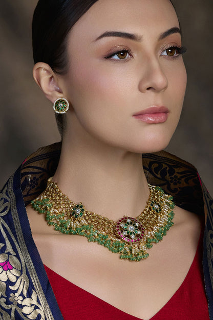 Suvarna Shaadi Embellished Necklace Set 