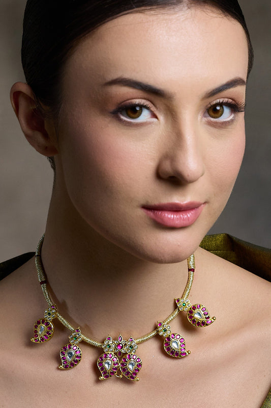Nandini Paisley Drop Necklace 
