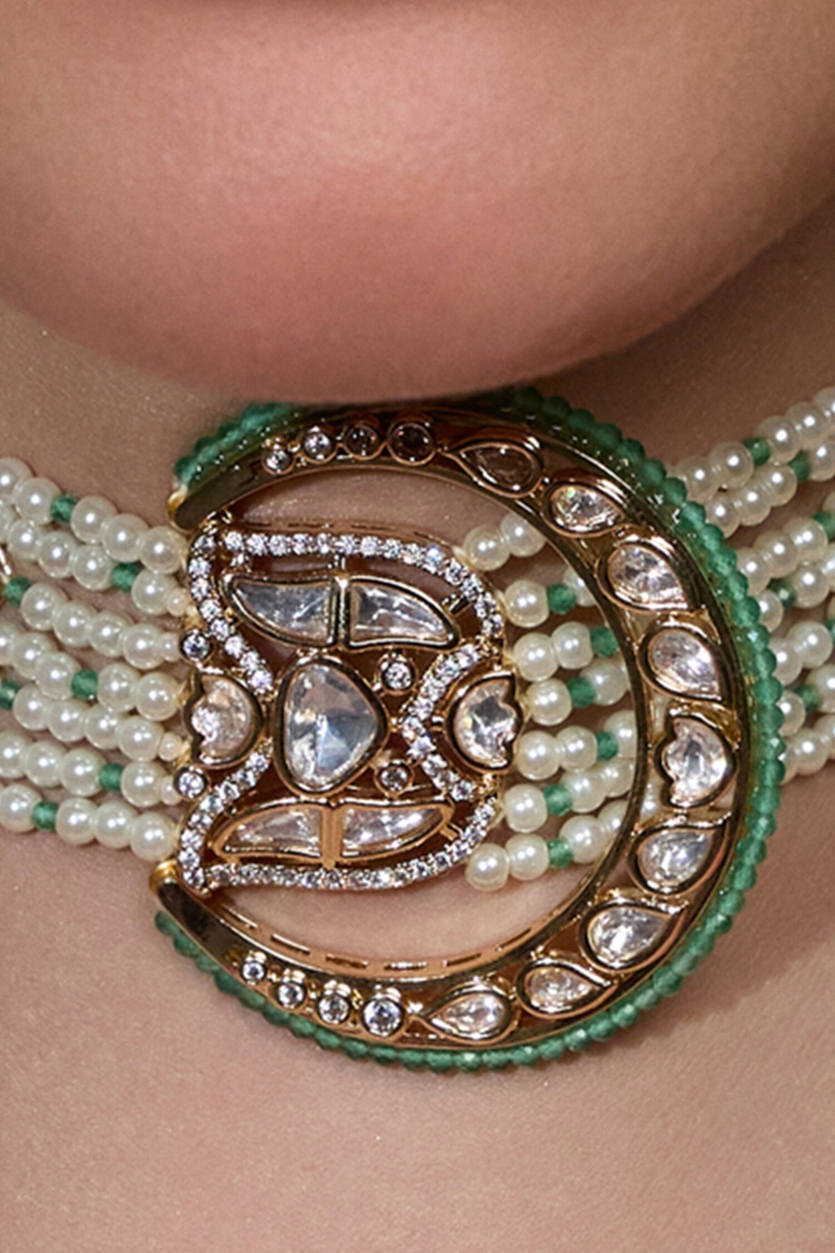 Divine Dazzle Embellished Bridal Necklace Set 