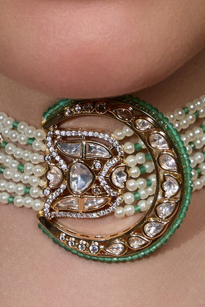 Divine Dazzle Embellished Bridal Necklace Set 