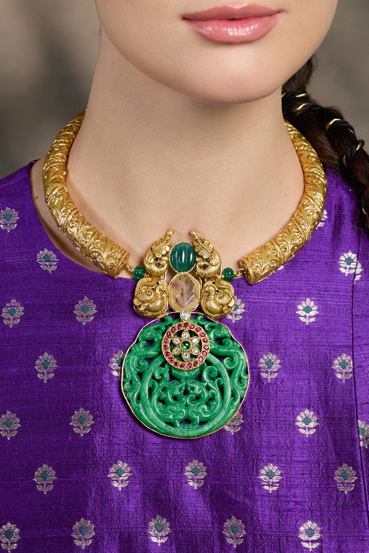 Emerald Royalty Necklace 