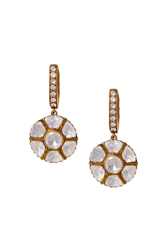 Simin Moissanite Drop Earrings 