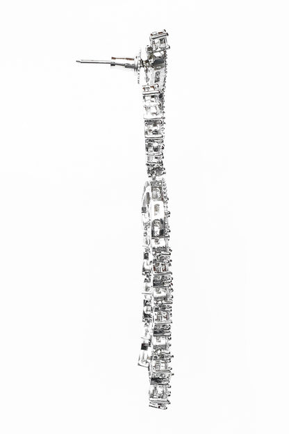 Stone Embellished Chandbali Drop Earrings 