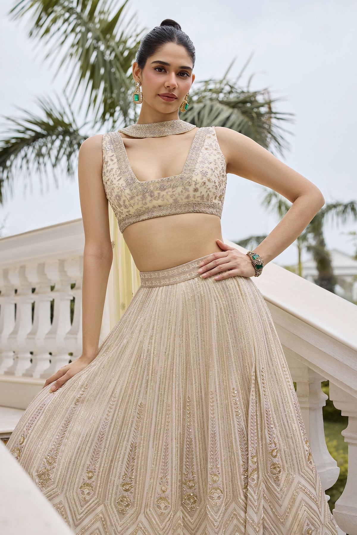 Meher Elan Meher Embellished Choker Set 