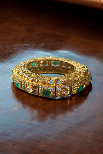 Emerald Raj Embellished Bangle 