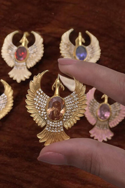 Aurora Wing Stone Embellished Hair Pin 