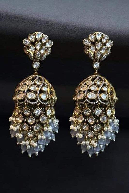 Lustre Bloom Kundan Earrings 