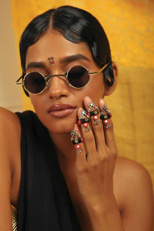 Pretty Hot & Tempting Tip Rings - 4 Pcs 