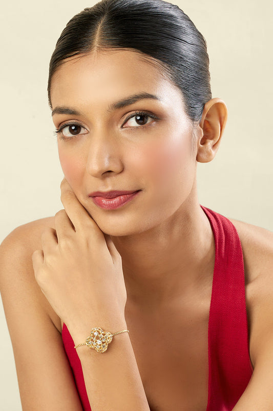 18Kt Gold Plated Norte Bolo Bracelet 