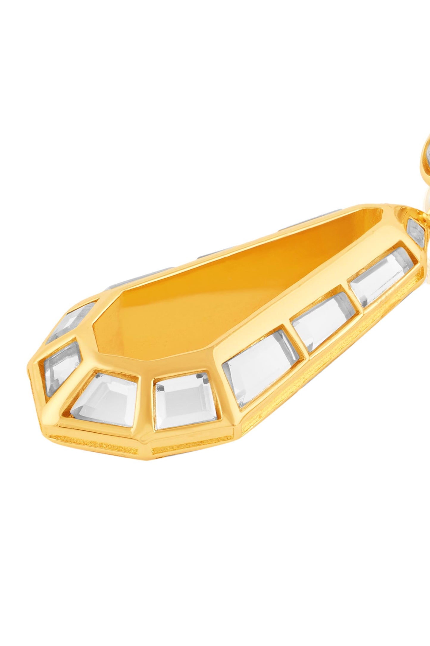 18Kt Gold Plated Arco Statement Drop Earrings 