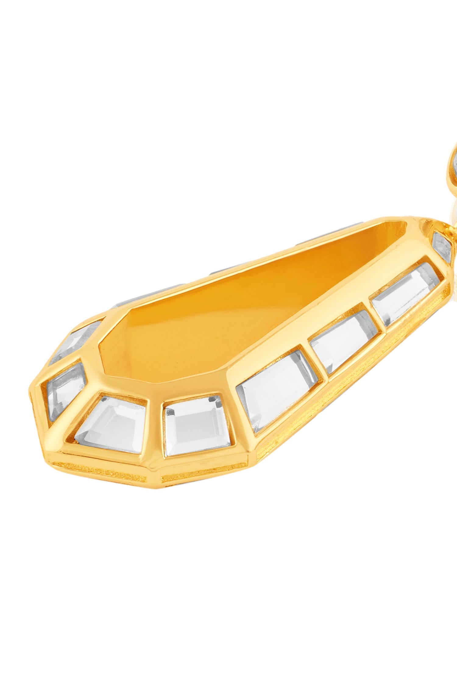 18Kt Gold Plated Arco Statement Drop Earrings 
