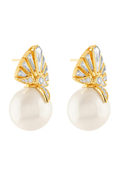 18Kt Gold Plated Filgrana Statement Stud Earrings 