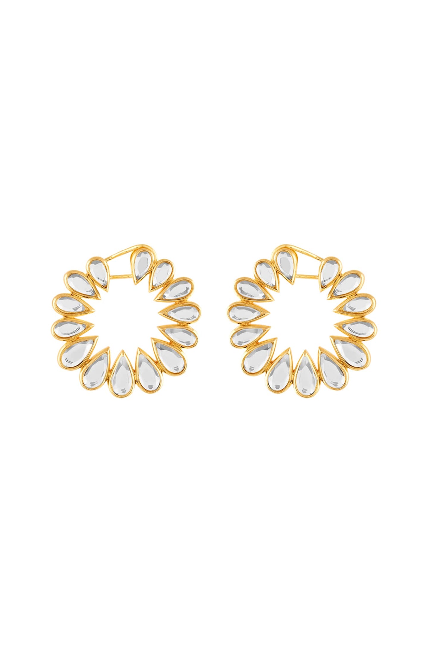 18Kt Gold Plated Aurora Stud Earrings 