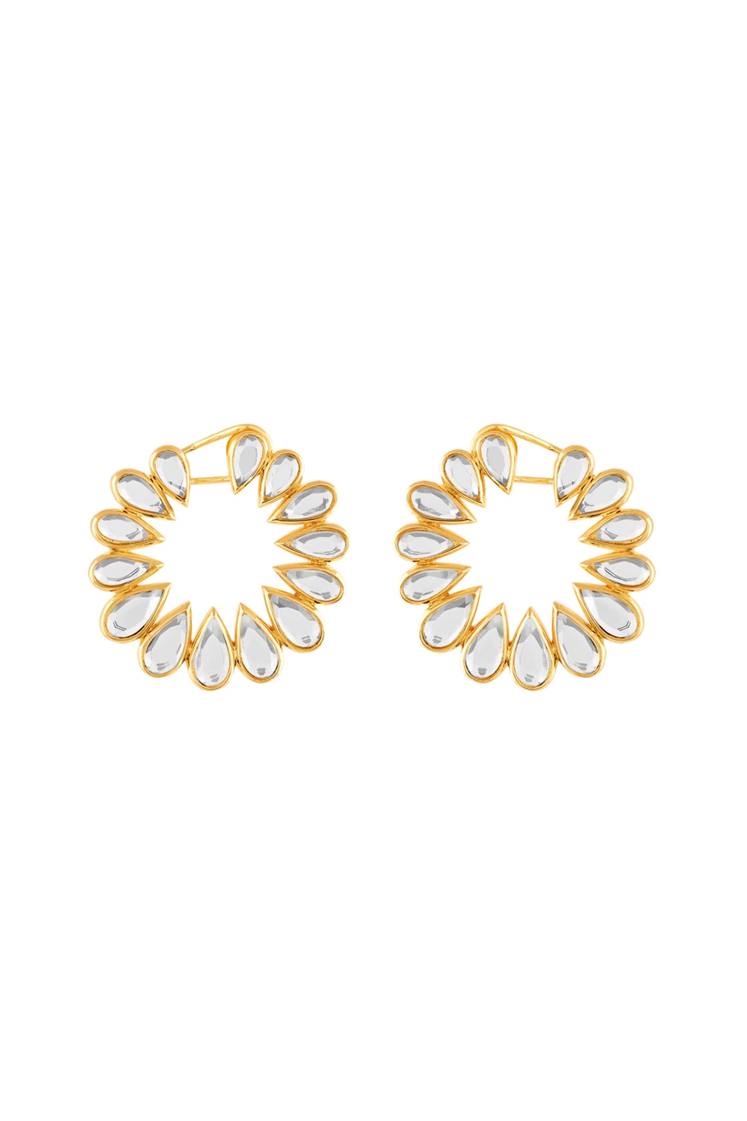 18Kt Gold Plated Aurora Stud Earrings 