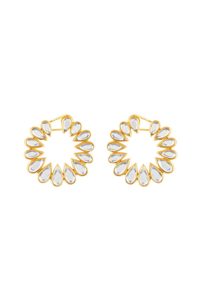 18Kt Gold Plated Aurora Stud Earrings 