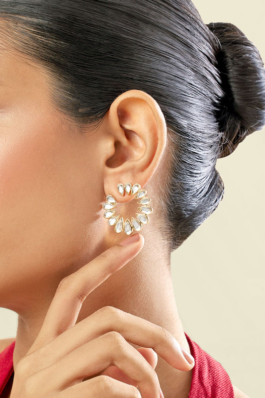 18Kt Gold Plated Aurora Stud Earrings 