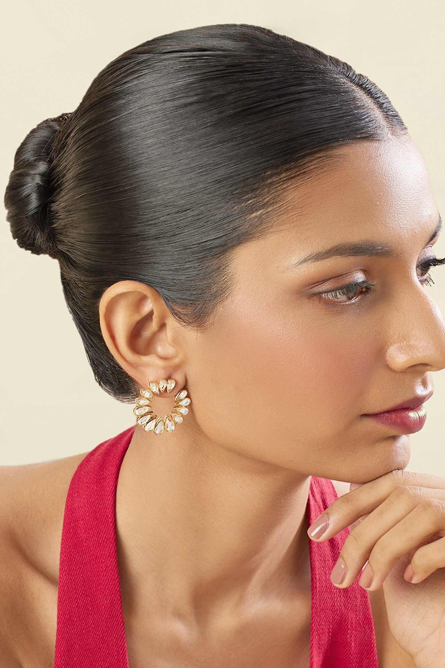 18Kt Gold Plated Aurora Stud Earrings 