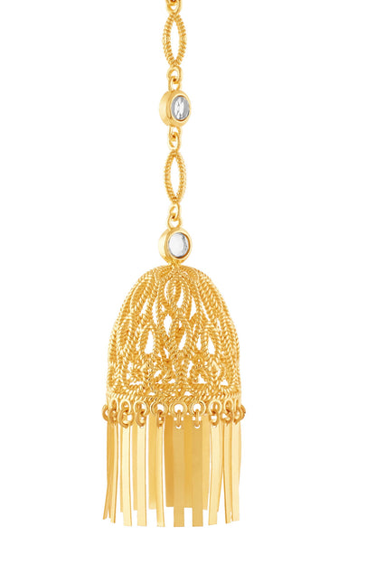 18Kt Gold Plated Calcada Statement Jhumkas 
