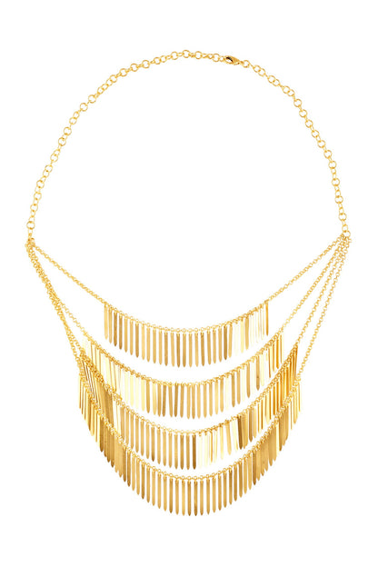 18Kt Gold Plated Majestade Layered Necklace 